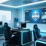 esports gaming tournament professional setup