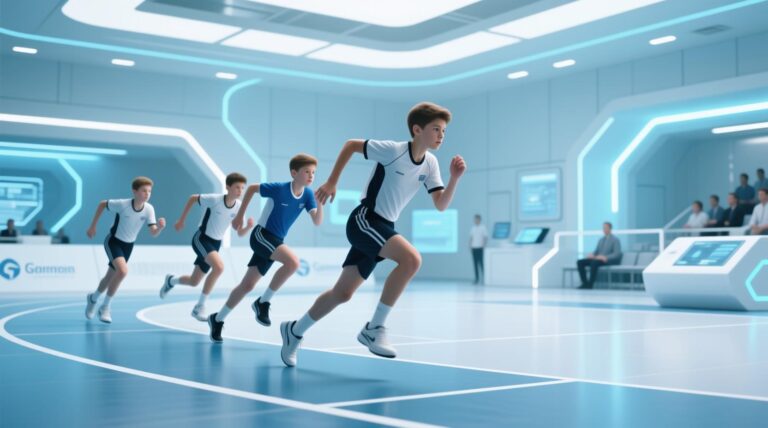 sports event young athletes competing