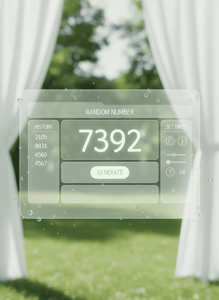 artificial intelligence random number generator digital interface