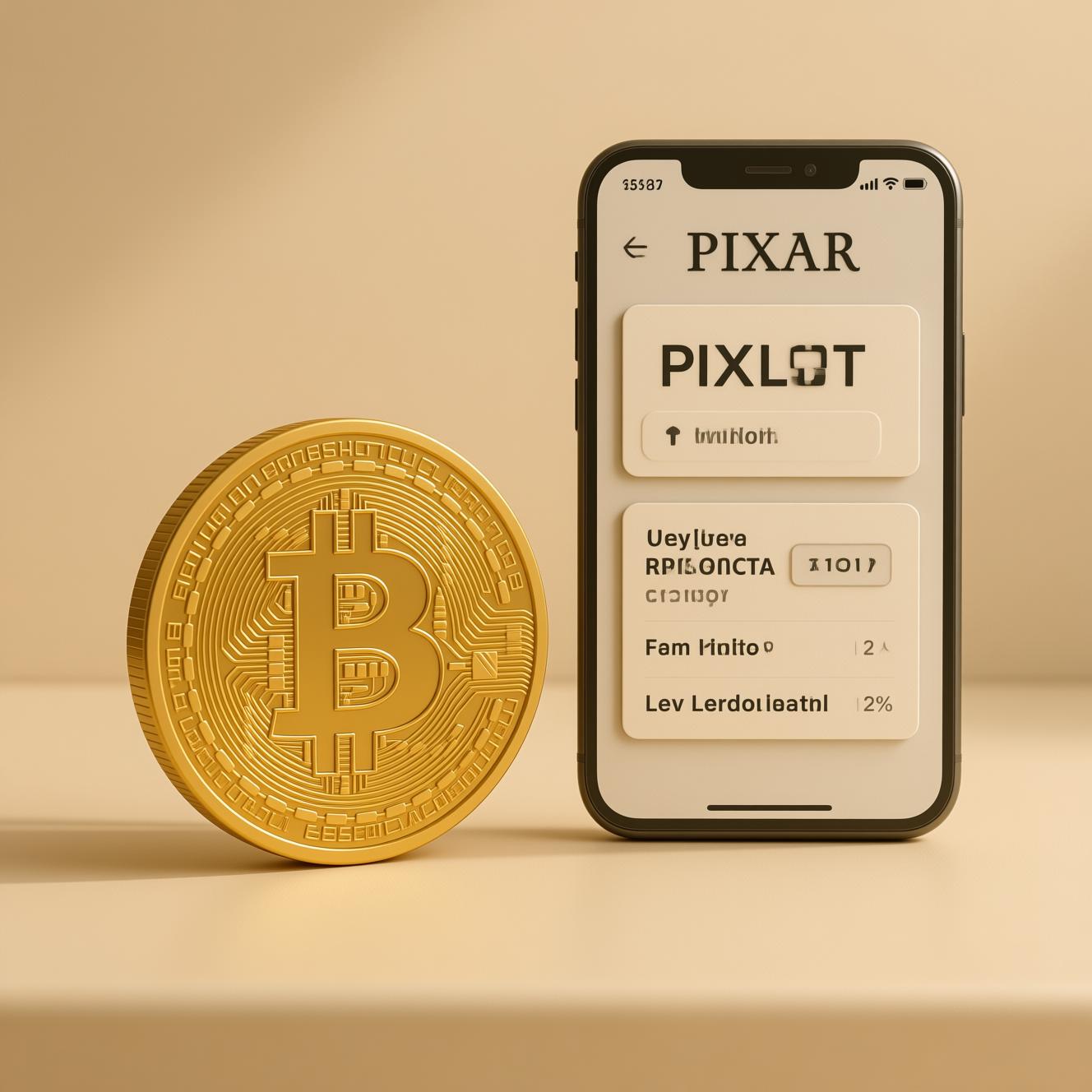 bitcoin gold coin digital wallet smartphone