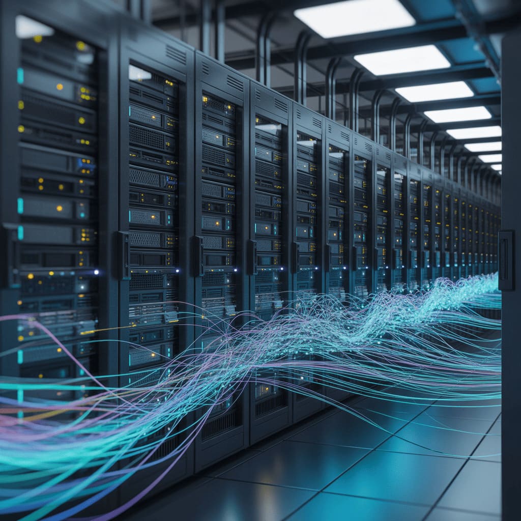 machine learning algorithm processing data
