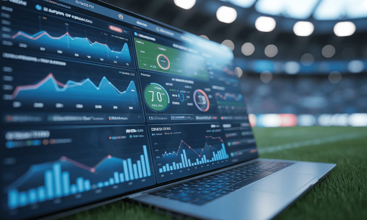 sports prediction dashboard with charts
