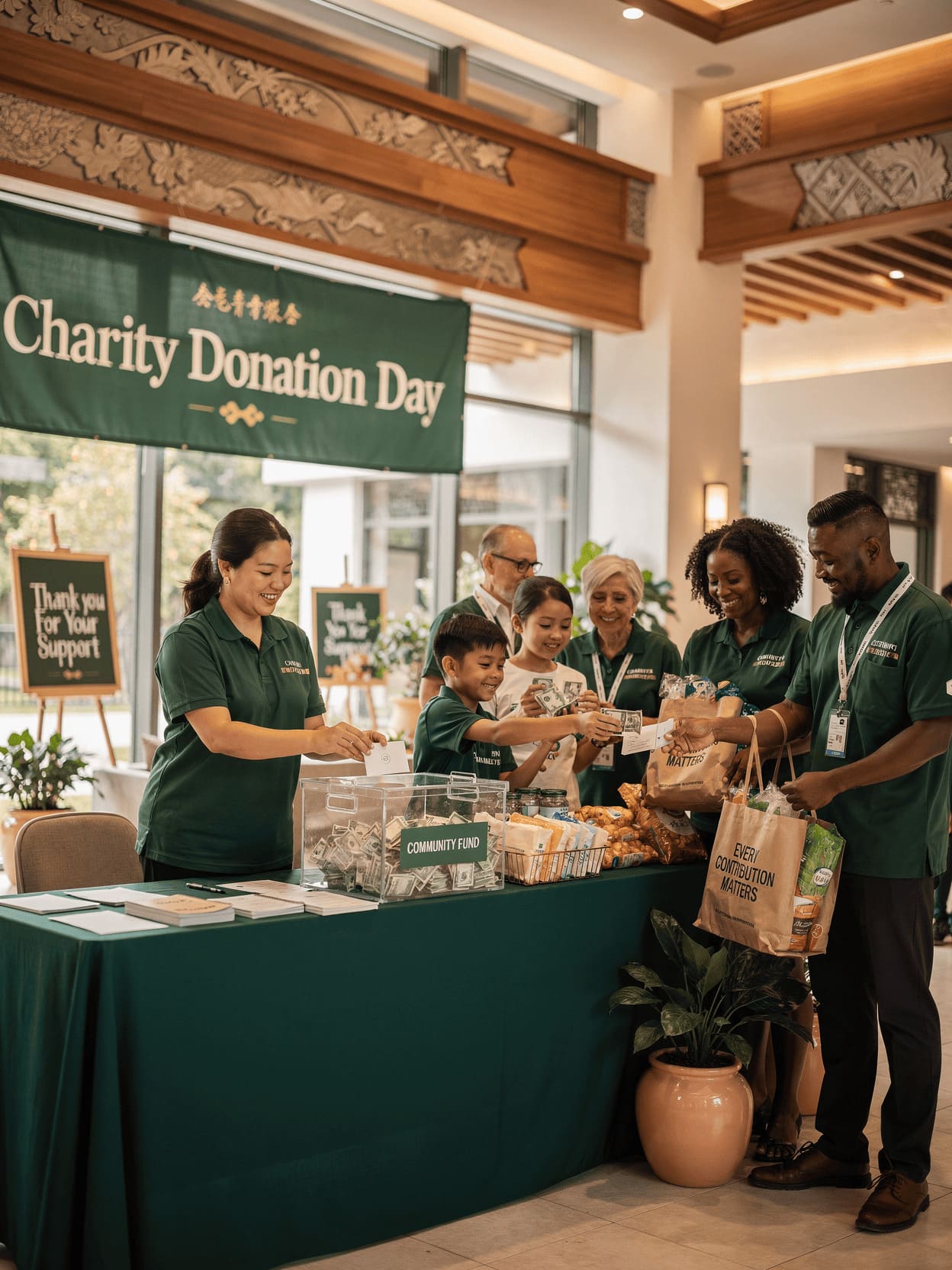 charity donation helping community kindness