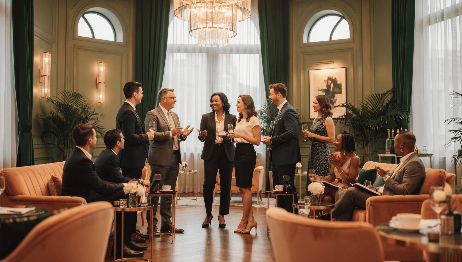 people connection networking meeting