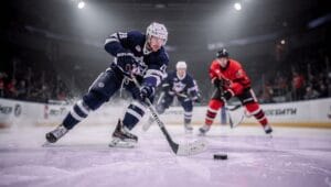 ice hockey offensive zone attack