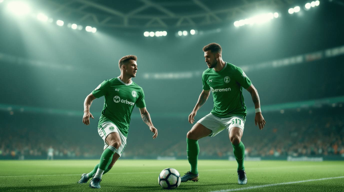 Werder Bremen players football match Bundesliga